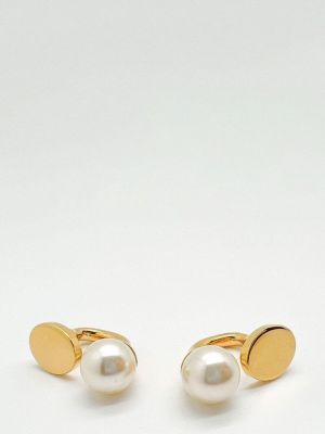Boucles d'oreilles avec perles Jennifer Gibson Jewellery doré