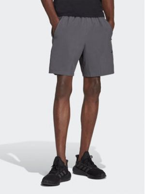 Shorts tressées de sport Adidas gris