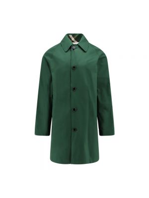 Zielony płaszcz Burberry