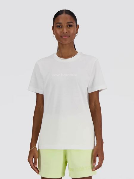 Бавовняна футболка New Balance біла