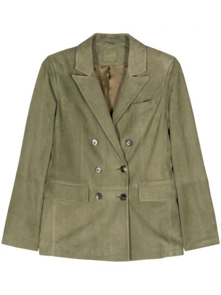 Wildleder langer blazer Desa 1972 grün