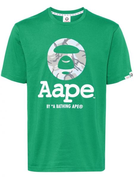 Bavlnené tričko Aape By *a Bathing Ape® zelená