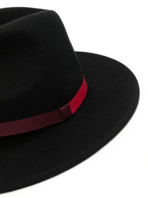 Plstěný vlněný klobouk Paul Smith černý