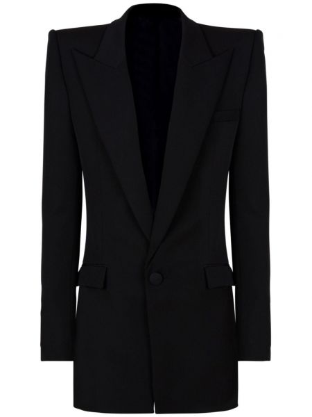 Uld blazer Balmain sort