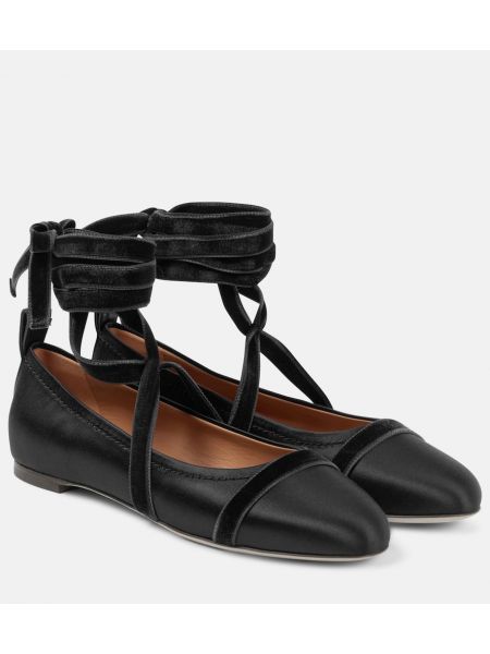 Satin ballerinas Malone Souliers svart