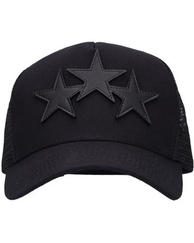 Czarna czapka bawełniana w gwiazdy Amiri