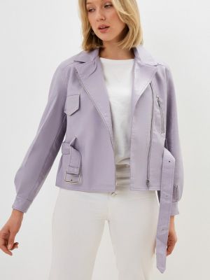 Кожаная куртка Grafinia, фиолетовая