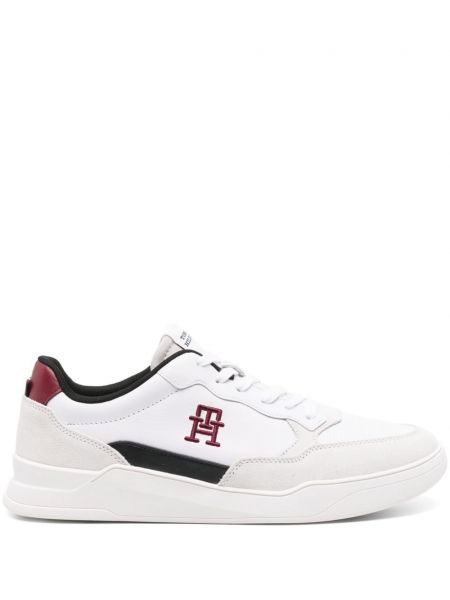 Deri sneaker Tommy Hilfiger beyaz