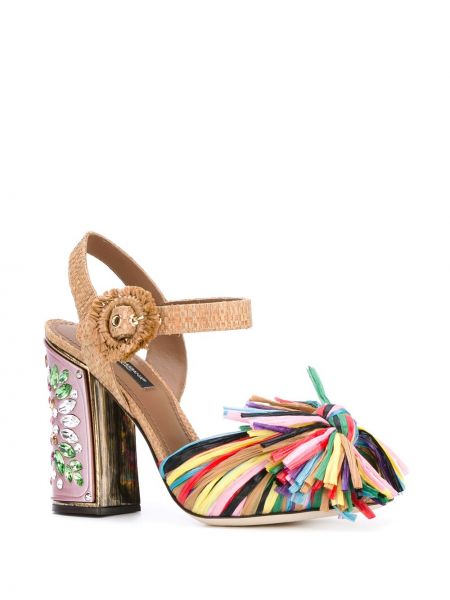Sandały z frędzli Dolce And Gabbana