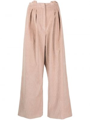 Плисирани relaxed панталон The Mannei розово