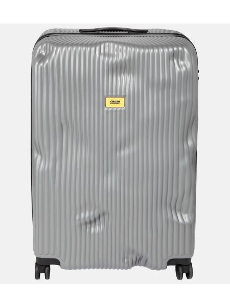 Чемодан в полоску Crash Baggage серый