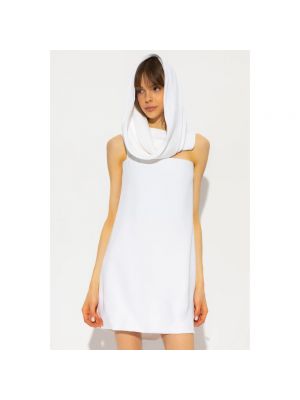 Mini vestido con capucha Salvatore Ferragamo blanco