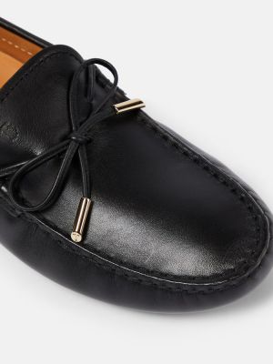 Pantofi loafer din piele Tod's negru