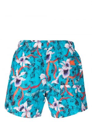 Geblümte shorts mit print Sundek blau