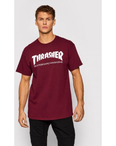 Priliehavé tričko Thrasher vínová
