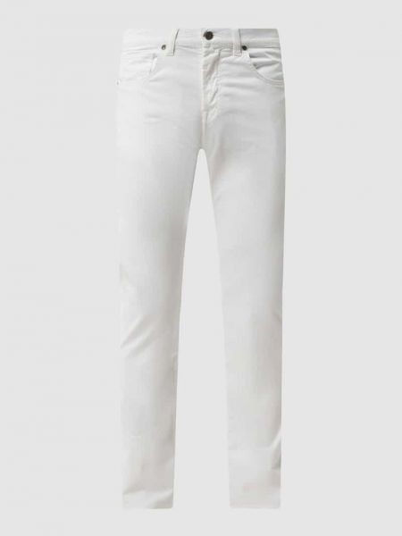 Białe proste spodnie Baldessarini