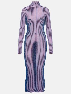 Midi šaty Jean Paul Gaultier fialová