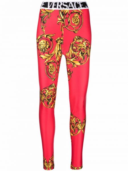 Leggings Versace Jeans Couture, rosso