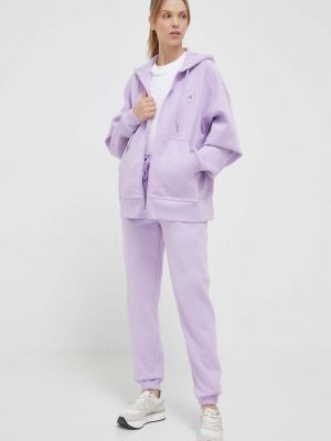 Фиолетовые однотонные спортивные штаны Adidas By Stella Mccartney