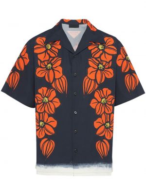 Košulja s cvjetnim printom s printom Prada