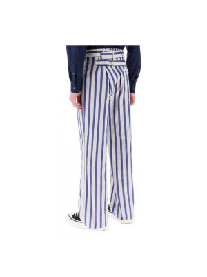 Pantalones de algodón a rayas Vivienne Westwood azul