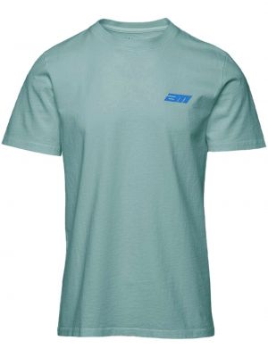 T-shirt à imprimé Aztech Mountain bleu