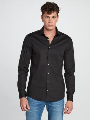 Camisa slim fit Calvin Klein negro
