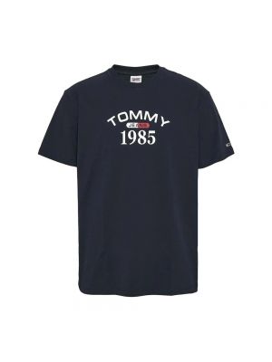 Koszulka z nadrukiem Tommy Jeans niebieska
