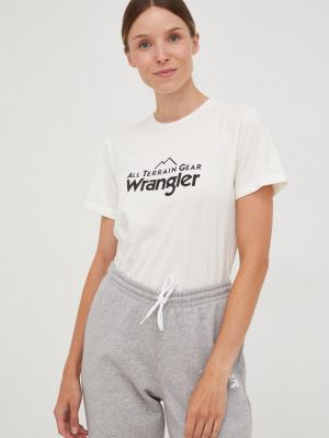 Tričko Wrangler béžové