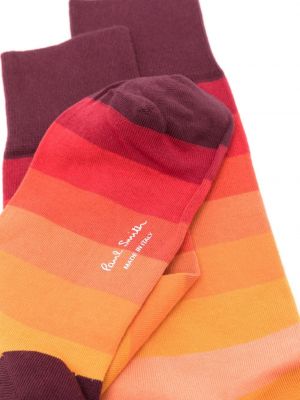Pruhované bavlněné ponožky Paul Smith oranžové