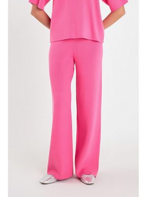 Трикотажные брюки English Factory розовые