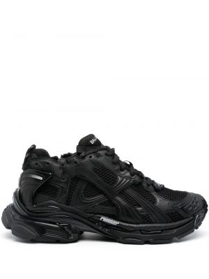 Sneakers από διχτυωτό Balenciaga μαύρο