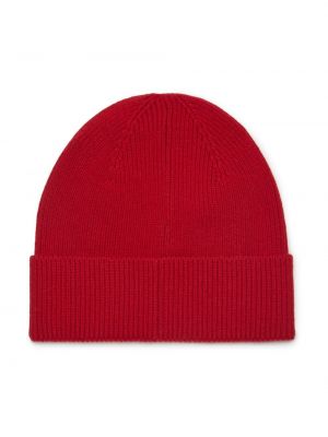 Medvilninis siuvinėtas kepurė Diesel raudona