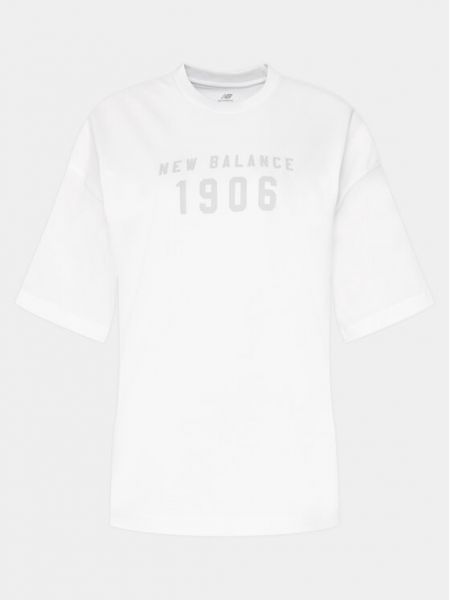 Oversize топ New Balance бяло