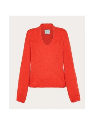 Jersey de lana de tela jersey Forte Forte rojo