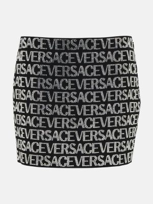 Mini suknja Versace crna