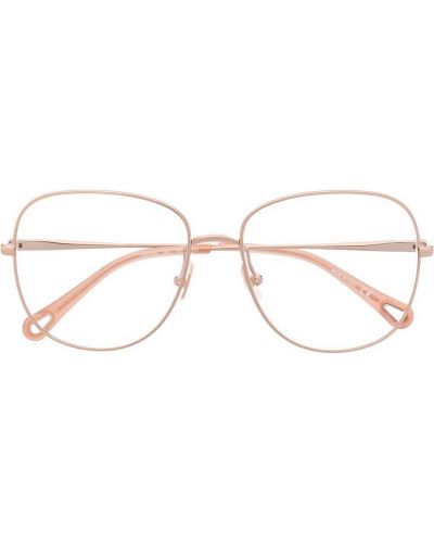 Oversized szemüveg Chloé Eyewear aranyszínű