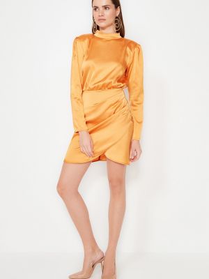 Βραδινό φόρεμα Trendyol πορτοκαλί