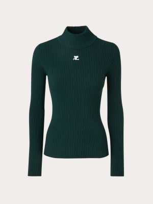 Jersey de tela jersey Courrèges verde