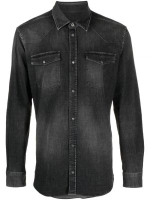 Rifľová košeľa Dondup čierna