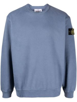 Bomull sweatshirt Stone Island blå