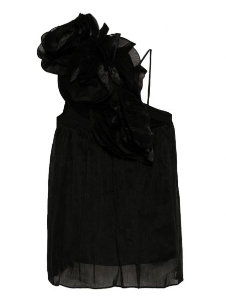 Robe de soirée à fleurs Aje noir