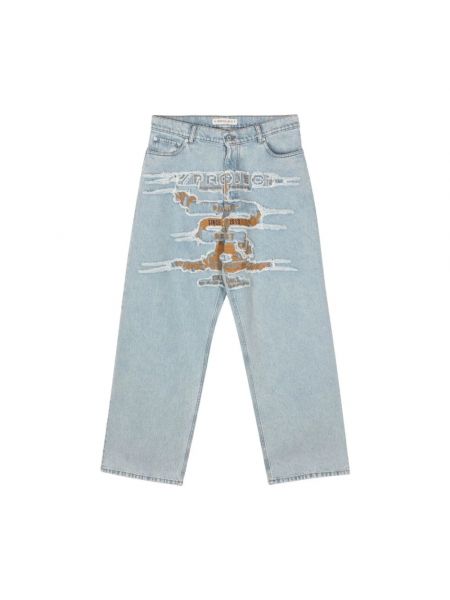 Straight jeans mit fransen ausgestellt Y/project blau