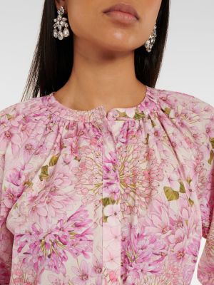 Βαμβακερή μπλούζα Giambattista Valli ροζ