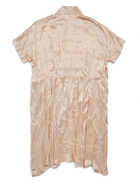 Kleid mit print Balenciaga beige