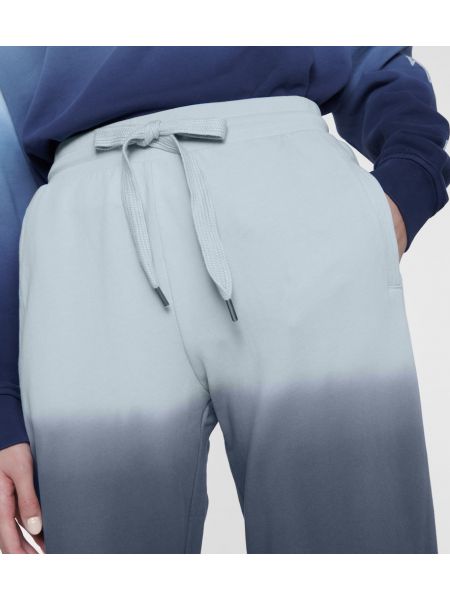 Spodnie sportowe bawełniane z dżerseju The Upside niebieskie