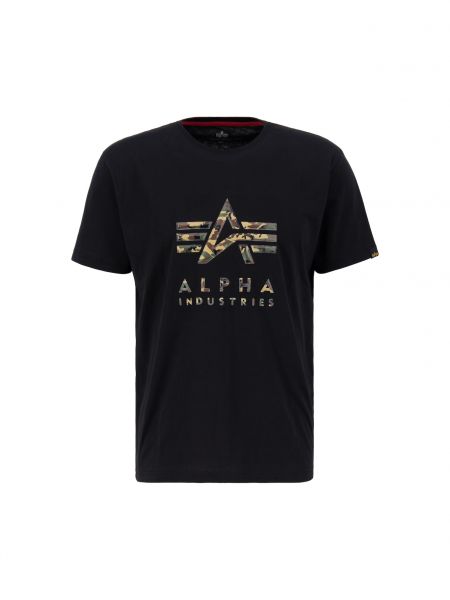 Меланж тениска Alpha Industries