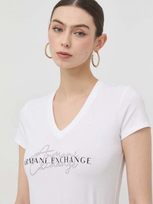Тениска Armani Exchange бяло