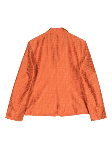 Satin blazer Fendi Pre-owned orange