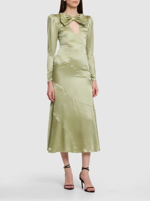 Midi haljina Alessandra Rich zelena